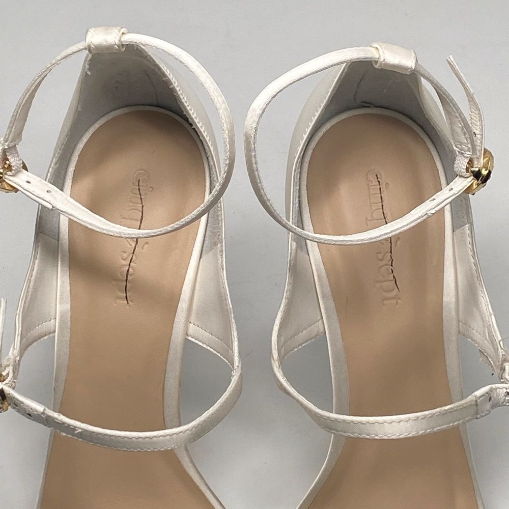 Cinq à SeptCeleste 100MM Satin High-Heel Sandals size 38 - Picture 13 of 16